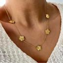  Clover Gold Necklace - Stainless Steel