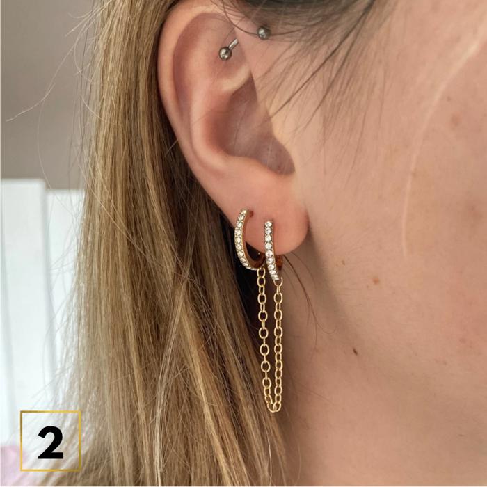 Double Hole Earring Collection