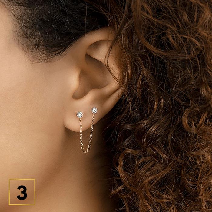 Double Hole Earring Collection