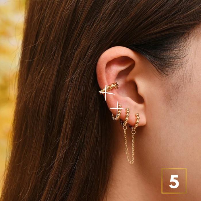 Double Hole Earring Collection