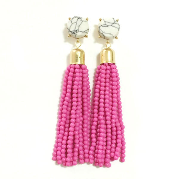 Solita Beaded Tassel Earrings