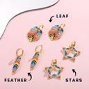  Rainbow Colorful Summer Earrings