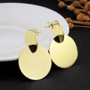  Kayla Disc Earrings - Stainless Steel