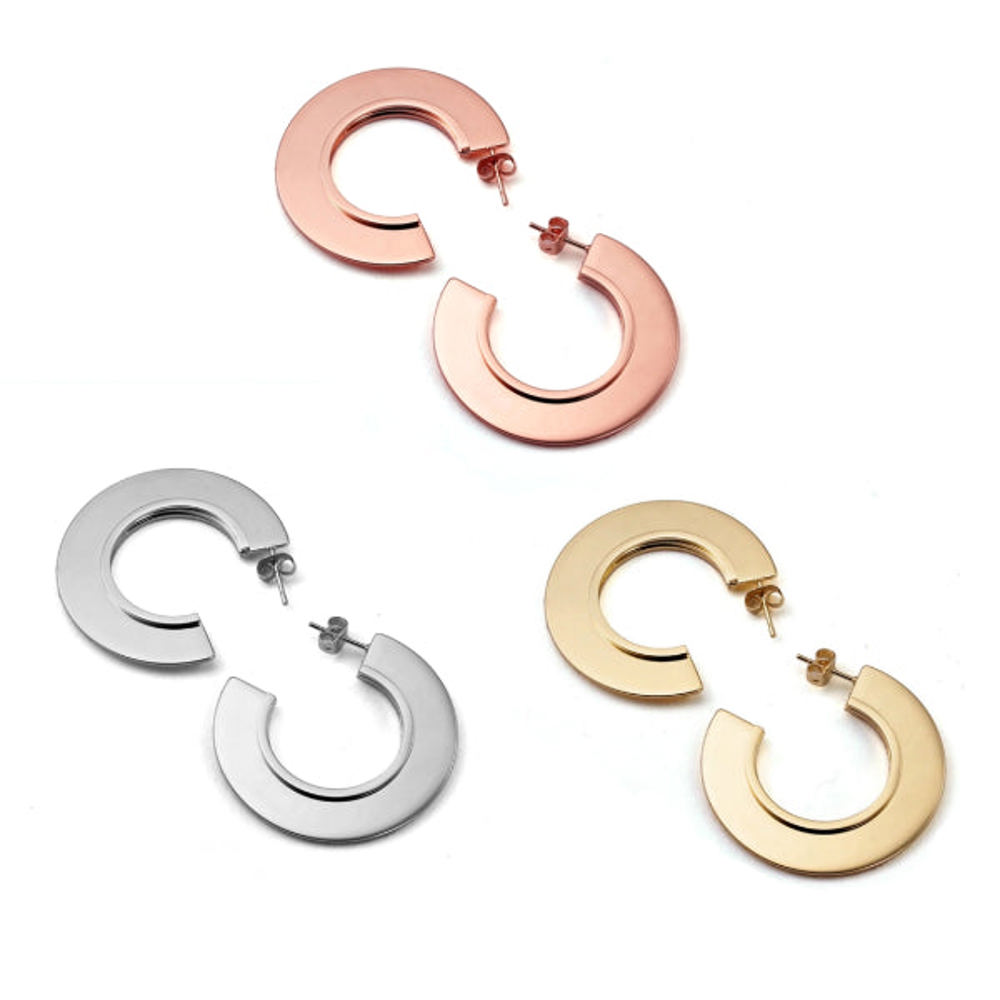 Kai Hoop Earrings - Stainless Steel