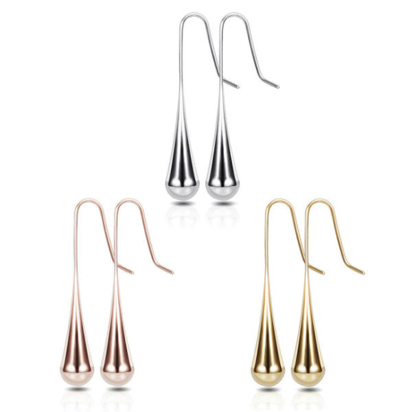 Teardrop Earrings - Stainless Steel