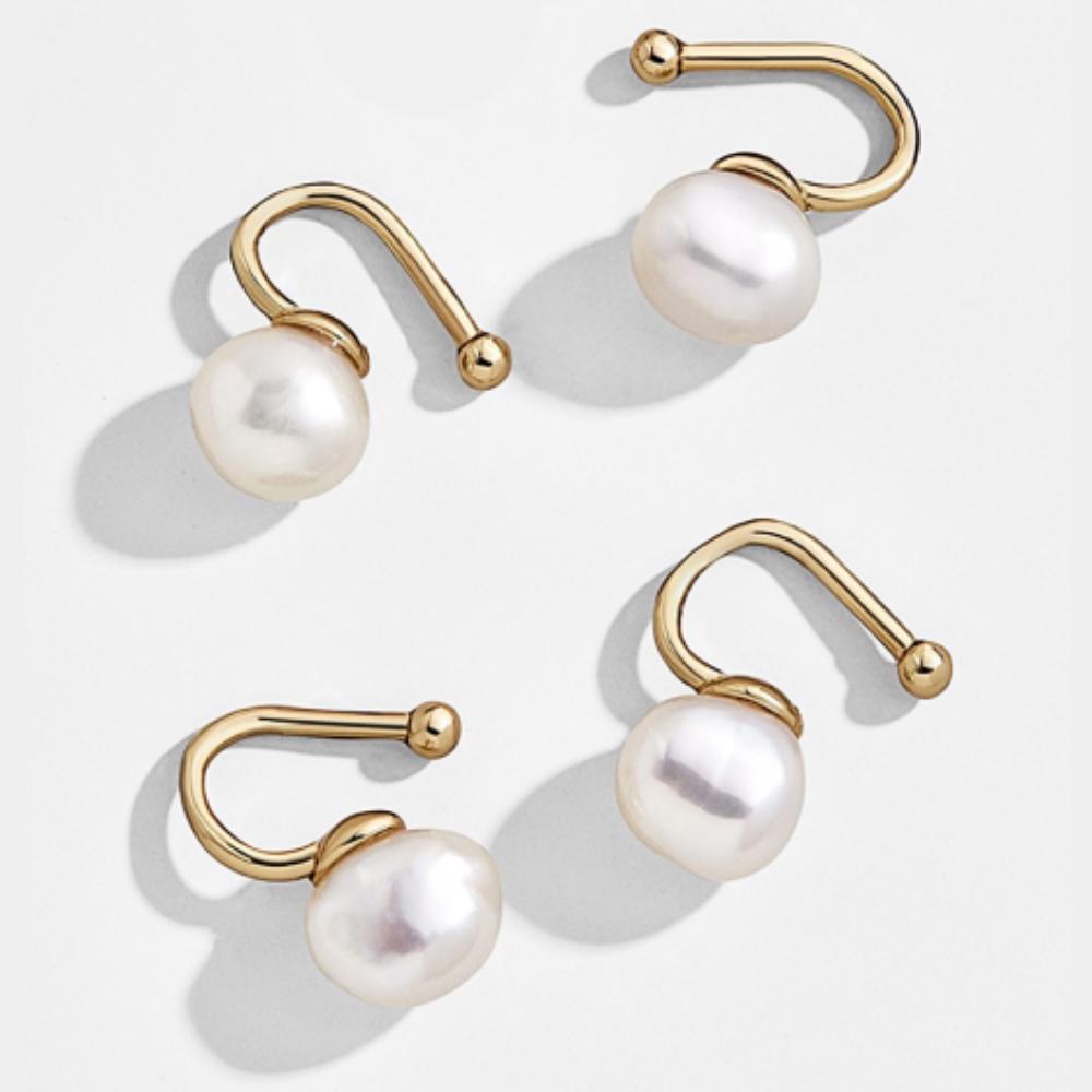 Small Pearl Ear Cuff Set