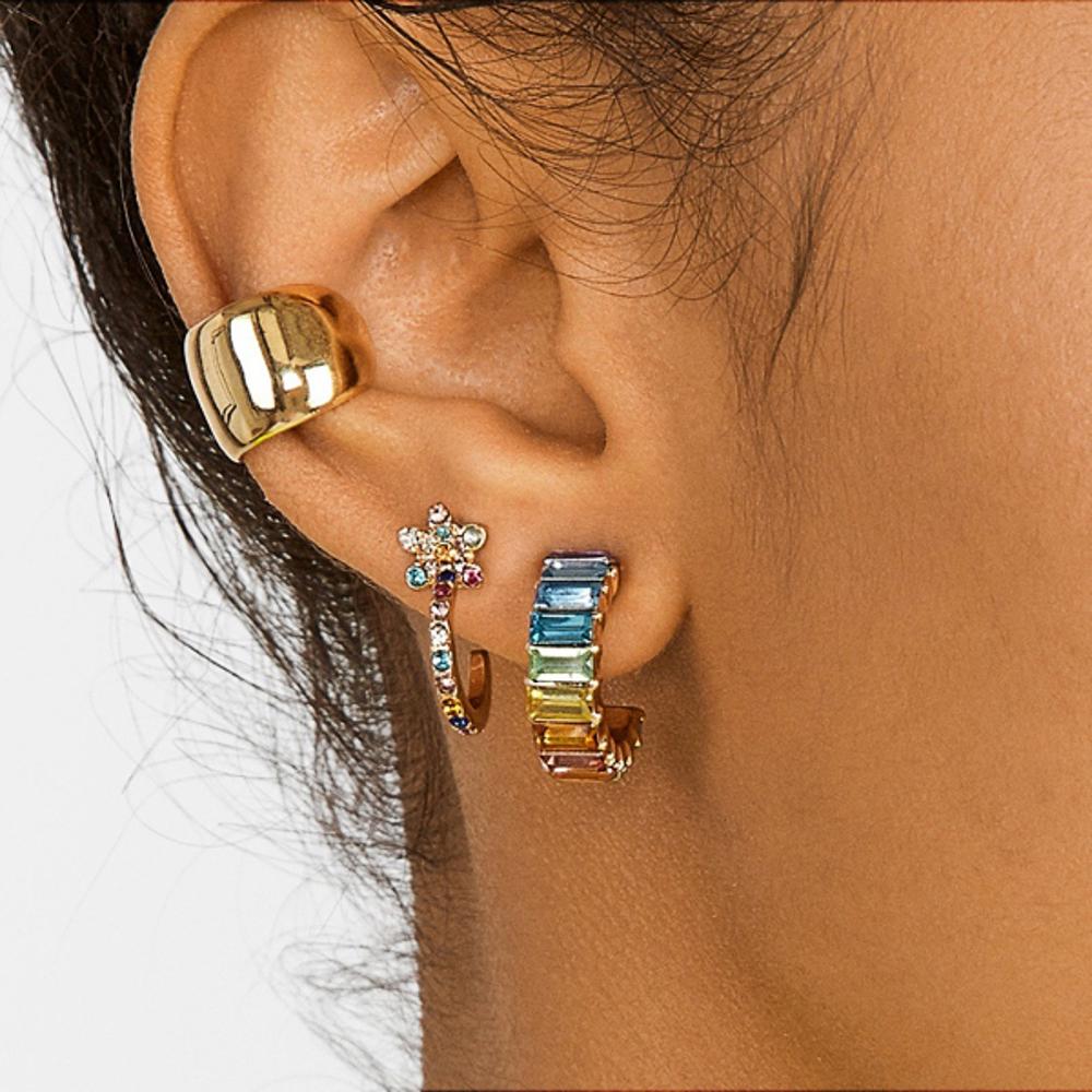 Colorful Huggie Hoop Earrings