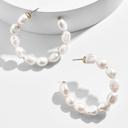  Pearl Hoop Earrings