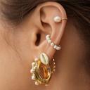  Pearl Beaded Ear Cuff Set