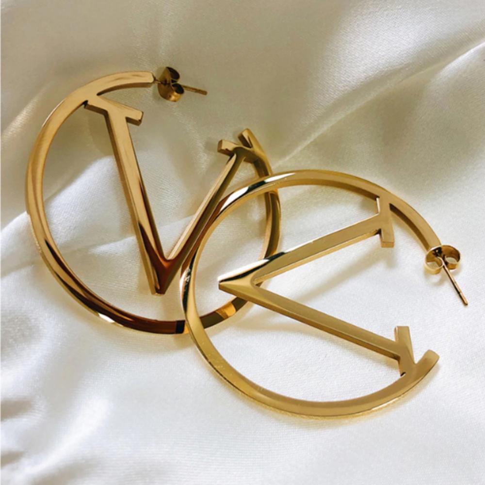 Victoria Hoop Earrings - Stainless Steel