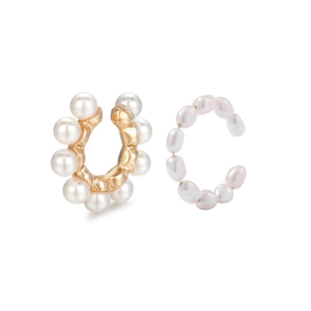 Pearl Mix Ear Cuff Set