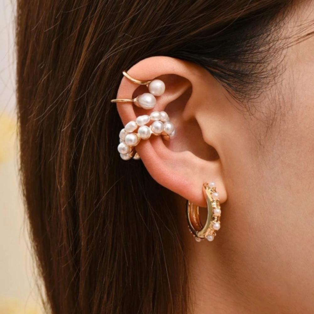 Pearl Mix Ear Cuff Set