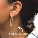  Oval Hoop Earrings