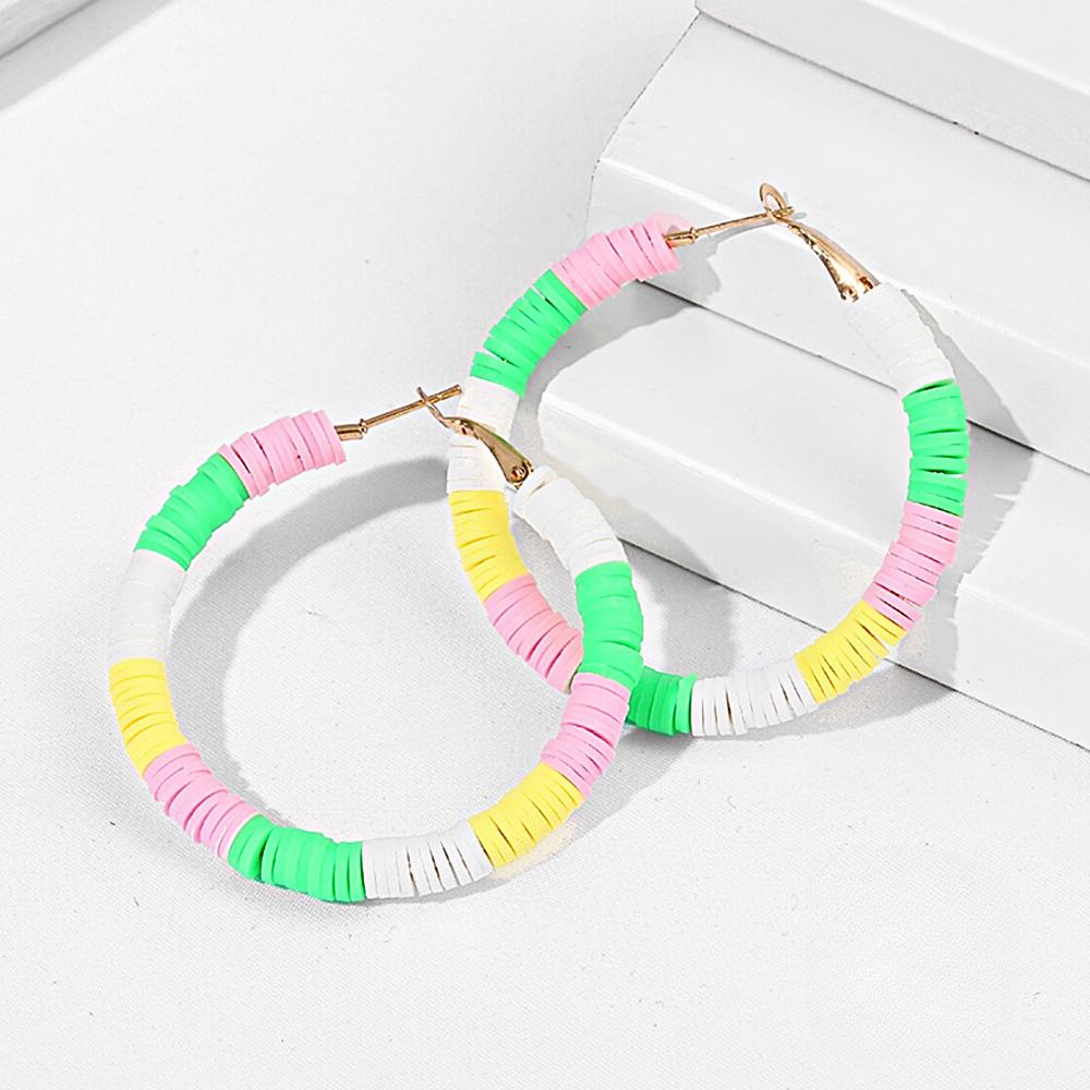 Heishi Bead Hoop Earrings