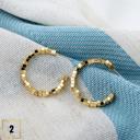  Hoop Earrings w/ Movable Elements