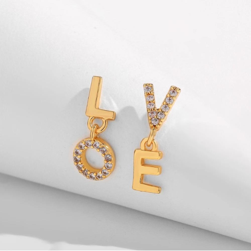 Love Letter Mismatched Stud Earrings