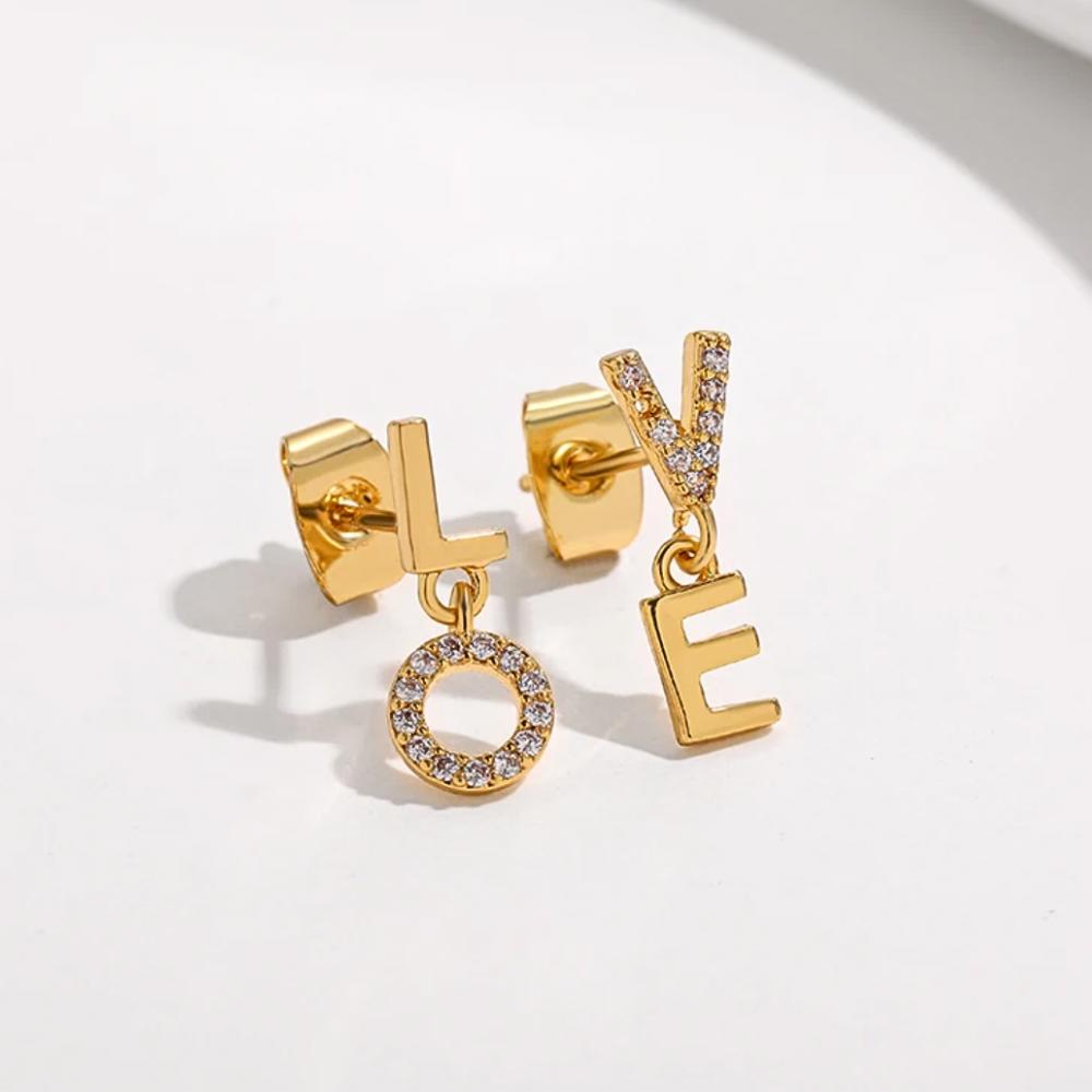 Love Letter Mismatched Stud Earrings