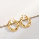  Twisted & Textured Hoop Earrings