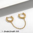 9 - Beaded Double Hole Ear Cuff Earrings Collection