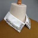 White Glam Shirt Collar