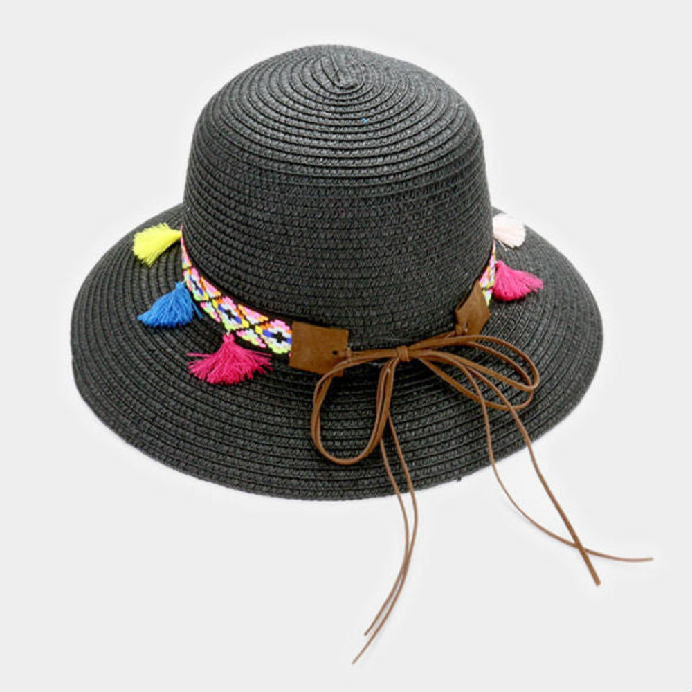 Sun Hat w/ Short Brim - Black