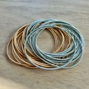  Guitar String Bracelets Stack Set Gold and Silver