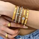  Morgana Glam Bangle Bracelet - Stainless Steel