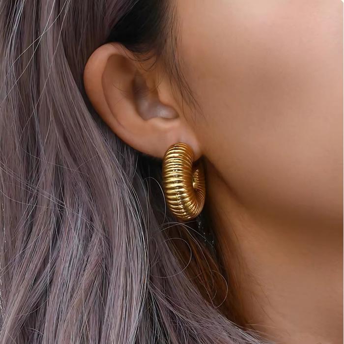 Minerva Chunky Hoop Earrings