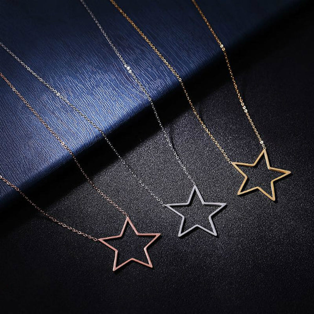 Star Dainty Necklace - Stainless Steel