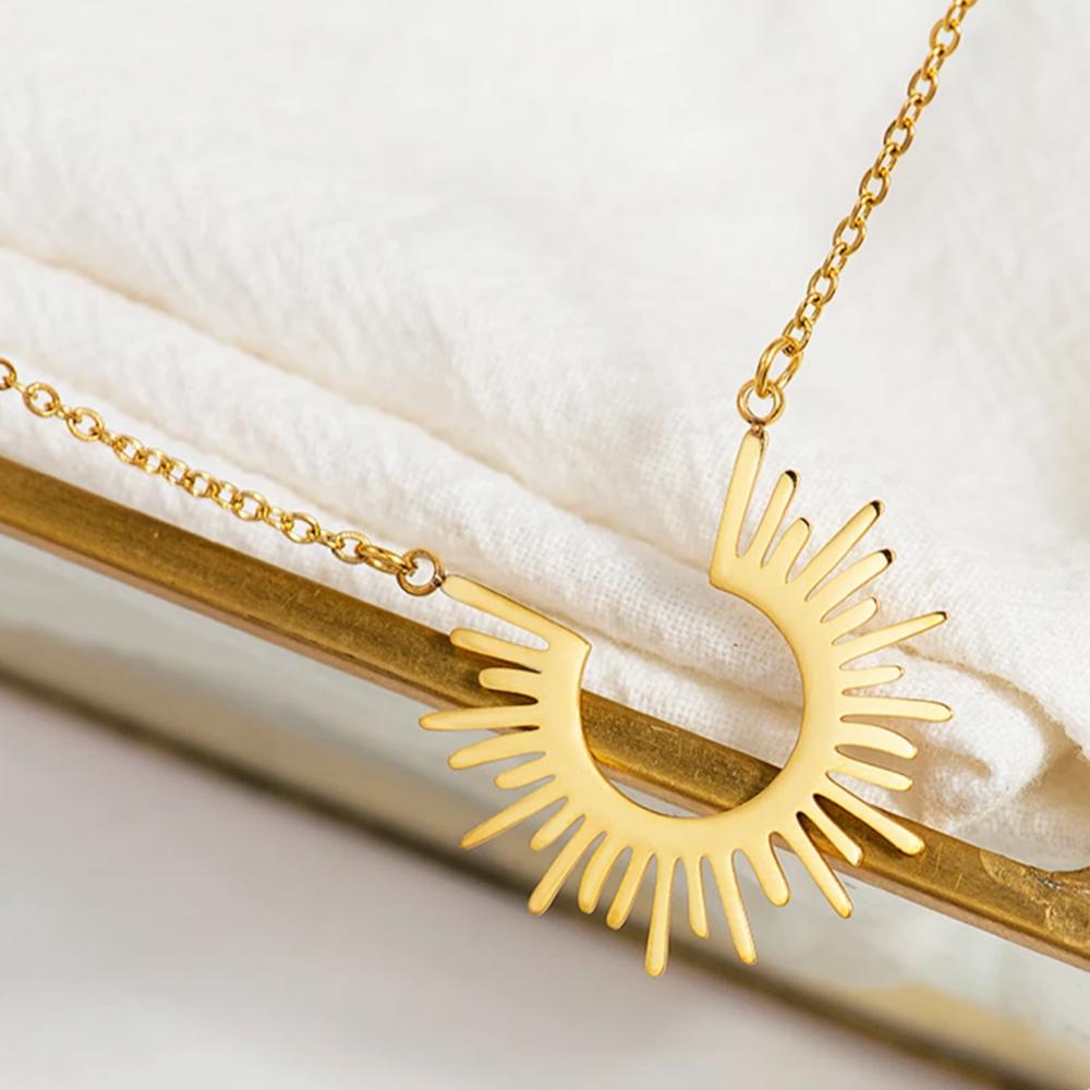 Sun Dainty Necklace - Stainless Steel