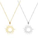  Sunburst Dainty Necklace - Stainless Steel