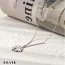  Sunburst Dainty Necklace - Stainless Steel