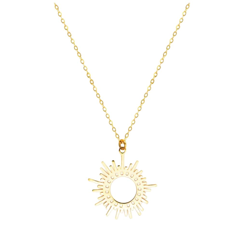 Sunburst Dainty Necklace - Stainless Steel