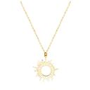  Sunburst Dainty Necklace - Stainless Steel