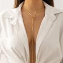  Knot Lariat Long Necklace