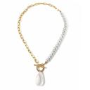  Teardrop and Pearls Statement Necklace