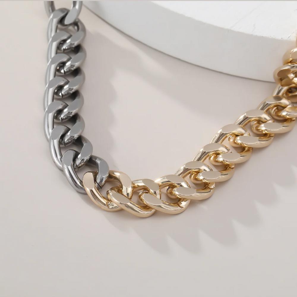 Two-toned Chunky Link Necklace