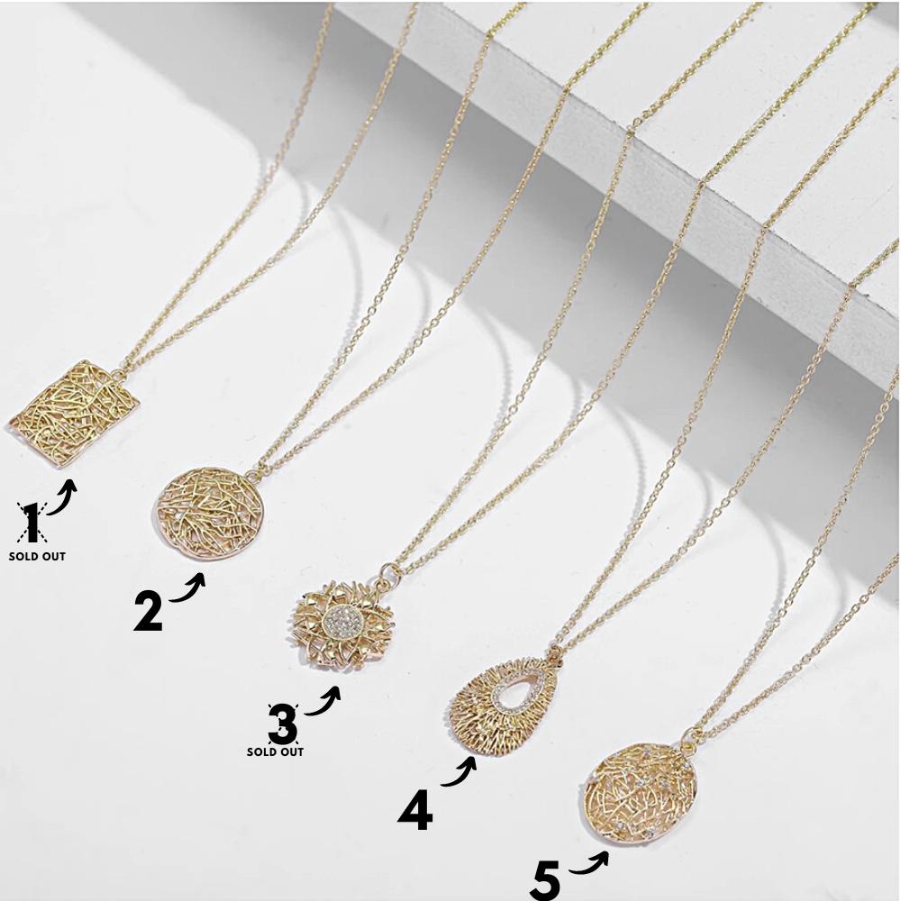 Mesh Dainty Necklace Collection