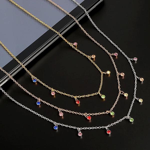 Rainbow Dainty Necklace - Stainless Steel