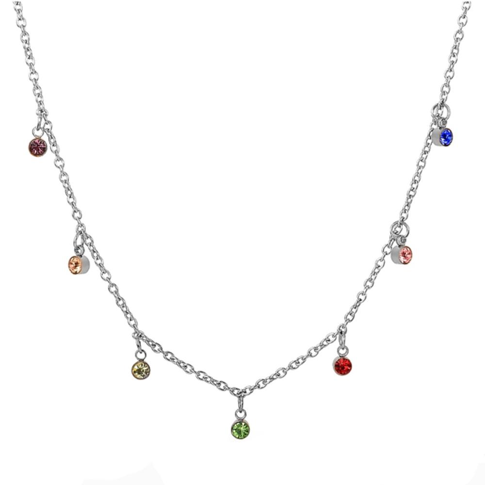 Rainbow Dainty Necklace - Stainless Steel