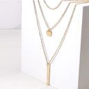  Bar Layered Necklace - Stainless Steel