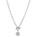  Coin Toggle Necklace - Stainless Steel