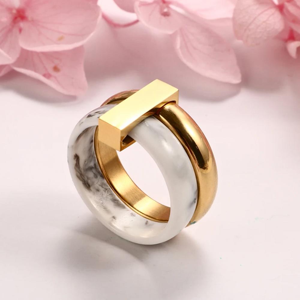 Mix Gold Stacked Ring