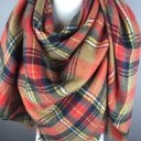  "Pumpkin Spice" Tartan Triangle Scarf