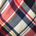  Red, White and Blue Tartan Triangle Scarf