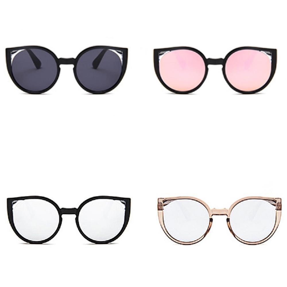 Barcelona Cat Eye Sunglasses - Rose Gold Mirror