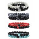  Natural and Lava Stones Bracelet Sets