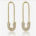 Glam Safety Pin Earrings