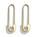 Simple - Gold Safety Pin Earrings