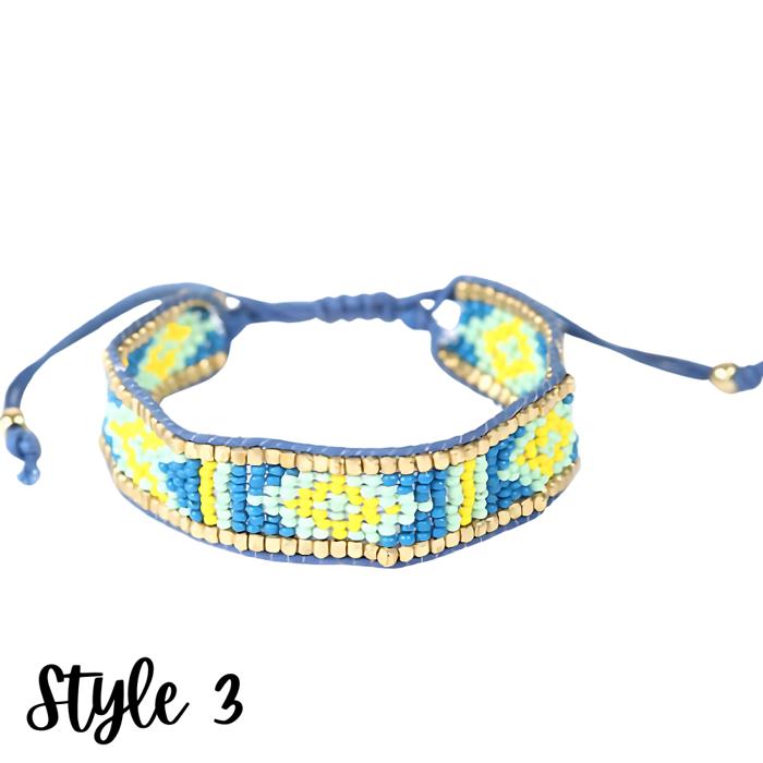 Seed Bead Adjustable Bracelets Collection